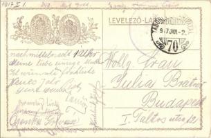 Karácsony 1916; Hadsegélyező Hivatal és Vörös-Kereszt Szeretetadomány Osztálya / WWI military field ...