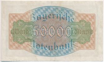 Németország / Weimari Köztársaság / München 1923. 50.000M szükségpénz vízjeles papíron T:II,II-
Ger...