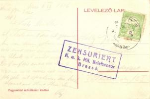 Mócs, Mociu; utcakép, Fogyasztási Szövetkezet és saját kiadása / street view with cooperative shop +...