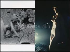 cca 1977 Vegyes mix szolidan erotikus fényképekből, 13 db vintage negatívról készült mai nagyítások,...