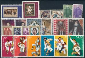 1961-1977 Art 53 stamps, 1961-1977 Művészet motívum 53 klf bélyeg, közte sorok ( 2 db stecklapon )