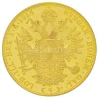 Ausztria 1915. 4D Au "Ferenc József" utánveret (13,99g/0.986) T:1- fo. / Austria 1915. 4 D...