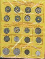 2db ajándék kollekció, benne Francia-Indokína, Észak- és Dél-Vietnam, régi és új, 68db pénzzel, benn...