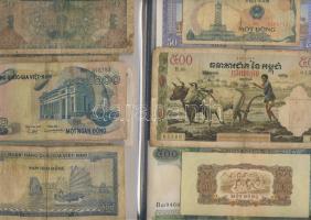 2db ajándék kollekció, benne Francia-Indokína, Észak- és Dél-Vietnam, Kambodzsa, régi és új, 41db ba...
