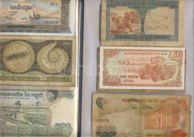 2db ajándék kollekció, benne Francia-Indokína, Észak- és Dél-Vietnam, Kambodzsa, régi és új, 41db ba...