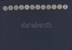 Hollandia 1928-41. 10c Ag (12x) 6klf évszámmal T:2,3