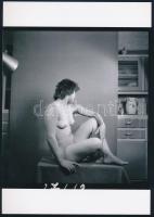 cca 1969 A szocializmus rejtett erotikája, 3 db vintage negatívról készült mai nagyítások, 25x18 cm / 3 erotic photos, 25x18 cm