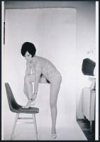 cca 1971 Így is jó, úgy is jó, 3 db szolidan erotikus fénykép, vintage negatívokról készült mai nagyítások, 25x18 cm / 3 erotic photos, 25x18 cm