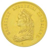 Habsburg Birodalom / Bécs 1867. Koronázási zseton Erzsébet királyné budai koronázására Au (3,50g/20mm) T:1- / Habsburg Monarchy / Vienna 1867. Empress Elizabeth Crowned as Hungarian Queen in Buda, Gold Jeton "ERZSÉBET AUSZTRIAI CSÁSZÁRNÉ A / BOLDOGÍTÓ CSILLAGZAT ÖRÖMÁRJAI KÖZT - MAGYAR KIRÁLYNÉVÁ/ KORONÁZTATOTT/ BVDÁN/ MDCCCLXVII" (3,50g/20mm) C:AU