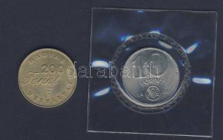 1981. 10Ft "FAO" + 2001. 200Ft "Pál utcai fiúk" T:BU