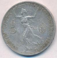 Ausztria 1908. 5K Ag "Ferenc József - Jubileum" T:2-,3 Austria 1908. 5 Corona Ag "Fra...