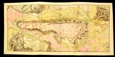 1980 Monumenta Cartografica-Budavár erődítési térképe 1749, reprint kiadás, Zrínyi Katonai Kiadó, tö...