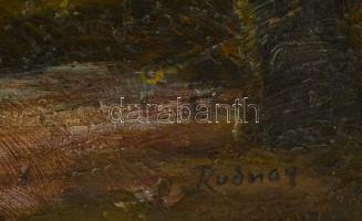 Rudnay jelzéssel:Fasor. Olaj, karton, keretben, 49×35 cm