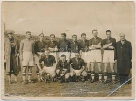 1936 Az osztrák és magyar válogatott tagjainak (Szűcs György, Kállai Lipót, Willibald Schmaus, Franz...