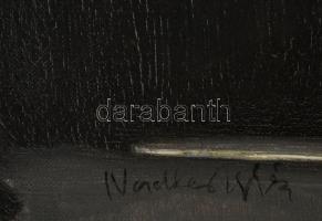 Nádler jelzéssel: Cica fej. Olaj, vászon, 76×51 cm