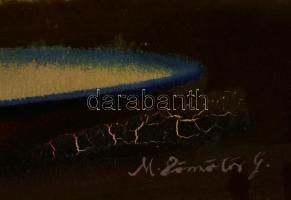 Dömötör jelzéssel: Virágcsendélet. Olaj, karton, 70×49 cm