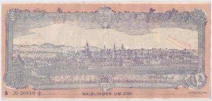 Németország / Weimari Köztársaság / Waiblingen 1923. 20.000.000.000M szükségpénz "500.000.000.0...