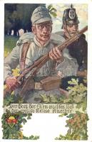 7 db RÉGI illusztrált I. világháborús K.u.K. katonai motívumlap / 7 pre-1945 illustrated WWI Austro-...