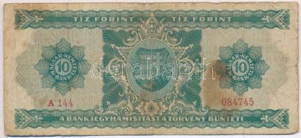 1946. 10Ft T:III- fo.  
Hungary 1946. 10 Forint C:VG spotted 
Adamo F1