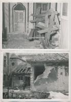 cca 1945 5 db fotó egy lerombolt zsinagógáról, 13×18 cm / cca 1945 Photographs of a destroyed synagogue, 13×18 cm