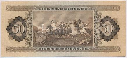 1951. 50Ft nyomdai papírránccal T:II-
Adamo F18