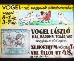 cca 1947 Fekete György (1904-1990) budapesti fényképész reklámgrafikái különféle szolgáltatásokról, ...