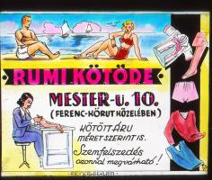 cca 1947 Fekete György (1904-1990) budapesti fényképész reklámgrafikái különféle szolgáltatásokról, ...