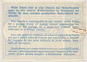 Németország 1943. 25pf "Nemzetközi válaszdíjszelvény" vízejeles papíron, pecséttel T:II- r...