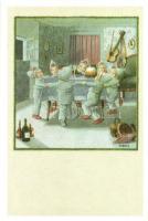 19 db MODERN megíratlan reprint képeslap, művész- és reklámlapok / 19 MODERN unused reprint postcard...