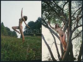 cca 1974 Szépek és büszkék, szolidan erotikus fényképek, 21 db mai nagyítás korabeli negatívokról, 1...