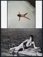 cca 1974 Szépek és büszkék, szolidan erotikus fényképek, 21 db mai nagyítás korabeli negatívokról, 1...