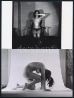 cca 1973 Mindent megmutatnak, szolidan erotikus fényképek, 33 db mai nagyítás korabeli negatívokról,...