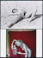 cca 1973 Mindent megmutatnak, szolidan erotikus fényképek, 33 db mai nagyítás korabeli negatívokról,...