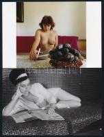 cca 1973 Mindent megmutatnak, szolidan erotikus fényképek, 33 db mai nagyítás korabeli negatívokról,...