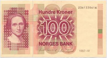 Norvégia 1987. 100K T:II Norway 1987. 100 Kroner C:XF Krause 43