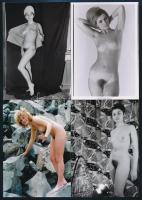 cca 1972 Szolidan erotikus fényképek tétele, 44 db mai nagyítás korabeli negatívokról, 9x13 cm / 44 ...
