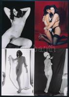 cca 1972 Szolidan erotikus fényképek tétele, 44 db mai nagyítás korabeli negatívokról, 9x13 cm / 44 ...