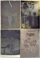 cca 1903 Szenden felvéve, Szadán kidolgozva 30 db vintage üveglemez negatív (6x9 cm és 9x12 cm) + 2 ...