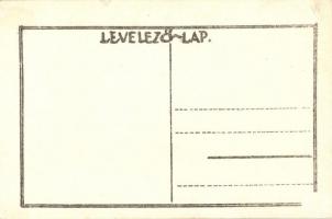 1925 Zászló. Magyar Cserkésztábor / Hungarian scout art postcard s: Légrády Sándor (Rb)