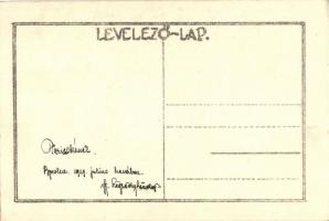 1925 Fő utca. Magyar Cserkésztábor. A hátoldalon Légrády Sándor "Tericskének" címzett sajá...