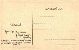 1922 Cserkészjáték. A Magyar Cserkészszövetség kiadása az országos cserkészjáték emlékére. A hátolda...