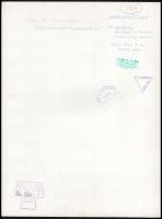 cca 1960 Dezső Pál (?-?) kecskeméti fotóművész 2 db feliratozott vintage fotója, 40x30 cm