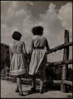 cca 1960 Dezső Pál (?-?) kecskeméti fotóművész 2 db feliratozott vintage fotója, 40x30 cm