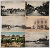 15 db RÉGI francia afrikai gyarmati városképes lap jó minőségben / 15 pre-1945 French African coloni...