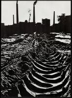 cca 1975 Gebhardt György (1910-1993) hagyatékából 3 db feliratozott vintage fotóművészeti alkotás, 39x28 cm