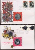 Érmés boríték tétel, 38db, egész világ, benne jobbak, PP, Gibraltár, Kína 2albumban