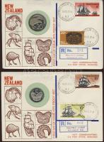 Érmés boríték tétel, 38db, egész világ, benne jobbak, PP, Gibraltár, Kína 2albumban