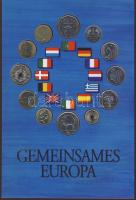 Modern díszkiadás "Egyesült Európa" 12 ország érméi, szettben T:1