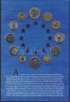 Modern díszkiadás "Egyesült Európa" 12 ország érméi, szettben T:1