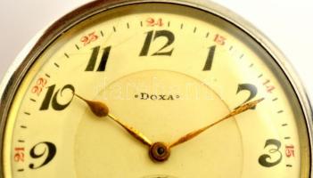 Doxa másodperc mutatós zsebóra, jelzett, működik, fém tokos, jó állapotban, sorszáma: 1506948